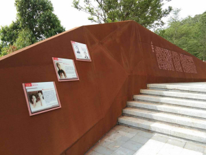 社旗县耐候钢挡土墙